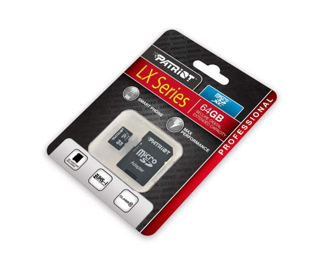 Patriot 64GB microSDXC LX Series 80Mb/s - 310978 - zdjęcie 2